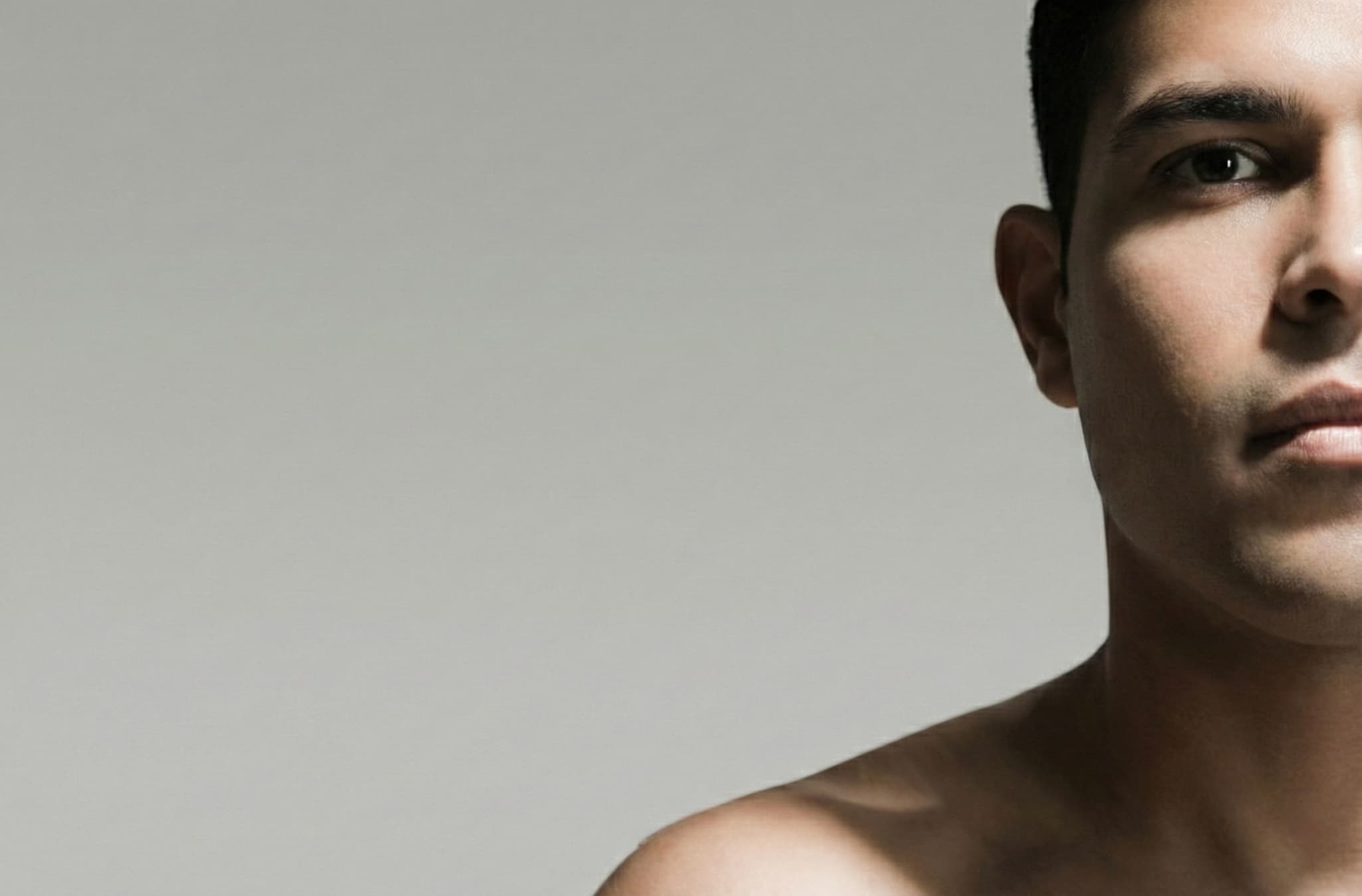 Professional portrait with biomarker data overlay